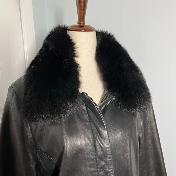Vintage Leather Penny Lane Coat size L - Picture 10 of 13